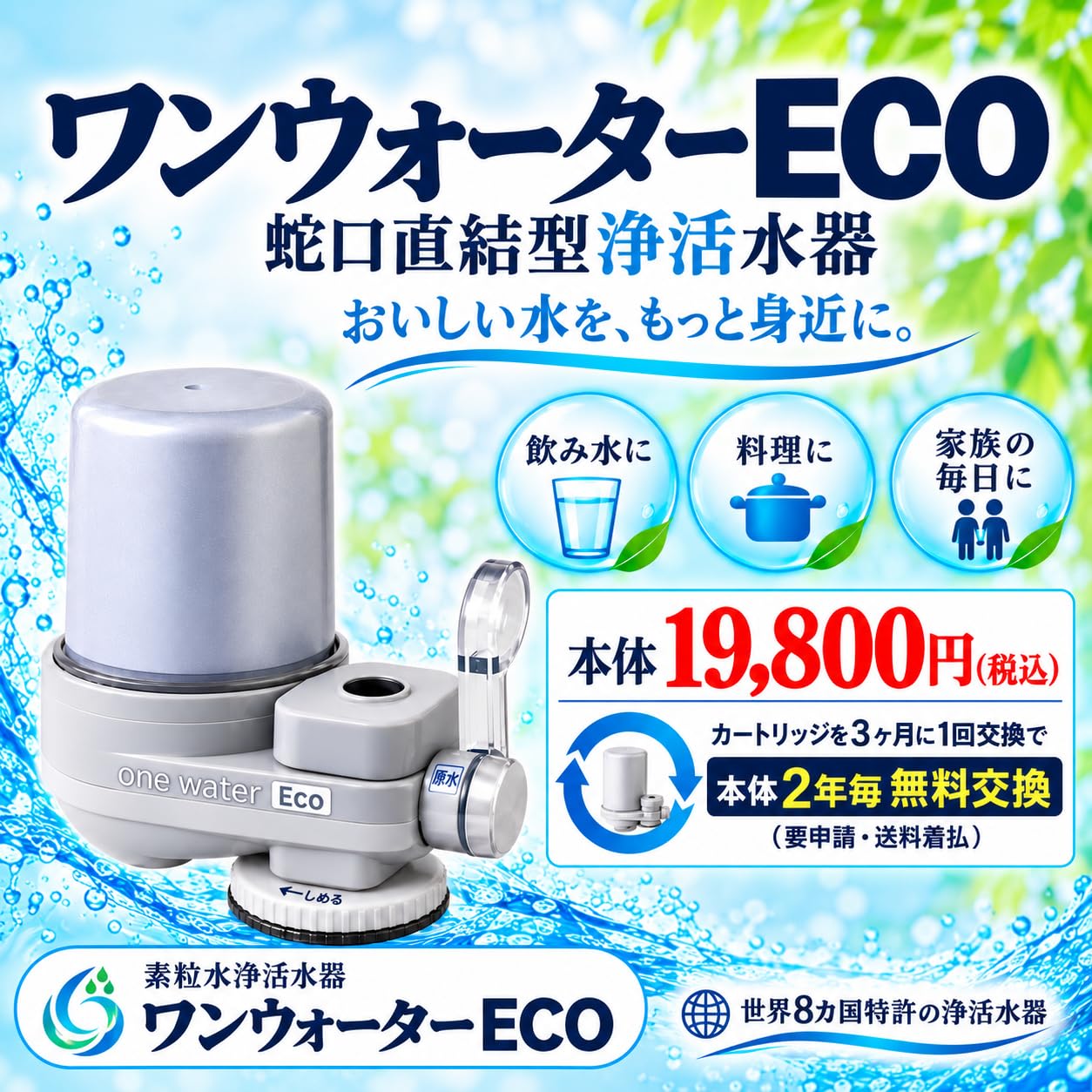 Amazon | 株式会社フリーサイエンス 素粒水 ワンウォーターECO【素粒水